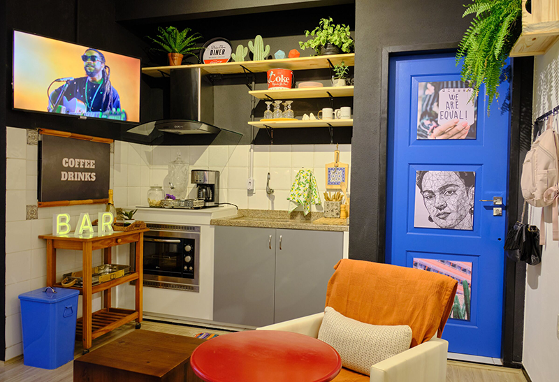 Serviços do Muní Coliving: quartos mobiliados, coworking e áreas compartilhadas